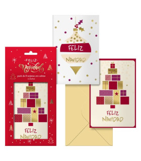 CHRISTMAS DOHE 115x170 GLYTTER P/8