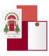 CHRISTMAS DOHE 115x170 RED DOOR