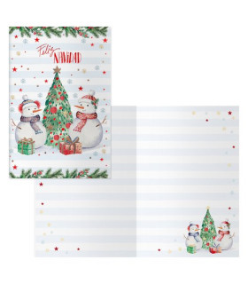 CHRISTMAS DOHE 115x170 SNOWMAN
