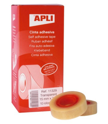 CINTA ADHESIVA APLI TRANSP. 33x15