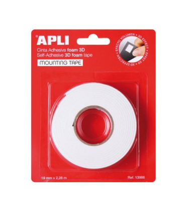 CINTA DOBLE CARA APLI FOAM 2,28mx19mm