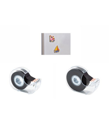 CINTA MAGNETICA ADHESIVA 19x3mm C/DISP.