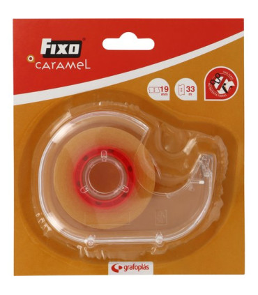 CINTA ADHESIVA FIXO CARAMEL 33x19 C/DISP