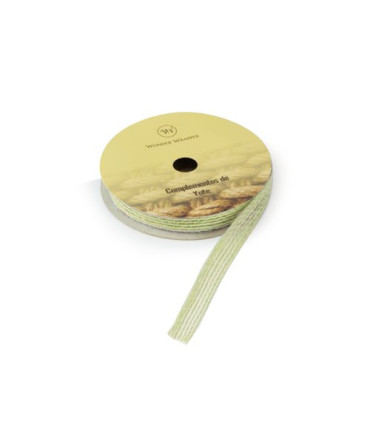 CINTA REGALO YUTE R.3 m.10 mm VERDE
