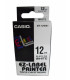 CINTA ROT.CASIO 8m 12 NEGRO s/BLANCO