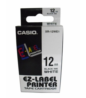 CINTA ROT.CASIO 8m 12 NEGRO s/BLANCO