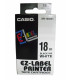 CINTA ROT.CASIO 8m 18 NEGRO s/BLANCO