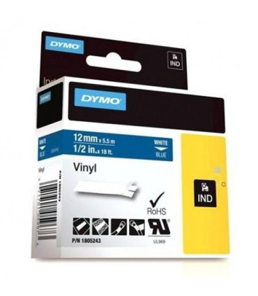 CINTA ROT.DYMO RHINO VINILO 12 AZUL