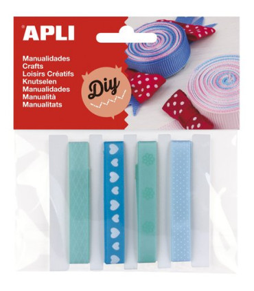 CINTA TELA APLI TONOS AZUL B/5