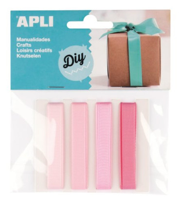 CINTA TELA APLI TONOS ROSA B/5