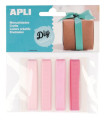 CINTA TELA APLI TONOS ROSA B/5