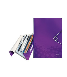 CLASIF.ACORD.LEITZ WOW PP A4 6 SEP.VIOLE
