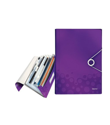 CLASIF.ACORD.LEITZ WOW PP A4 6 SEP.VIOLE