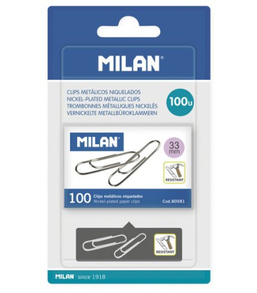 CLIP MILAN (33 mm) LAB.NIQ.Cj.100