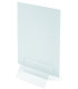 CLIP PORTAMENU DEFLECT-O 100 MM. TRANSPA