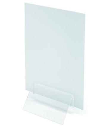CLIP PORTAMENU DEFLECT-O 100 MM. TRANSPA