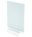 CLIP PORTAMENU DEFLECT-O 100 MM. TRANSPA