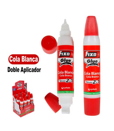COLA BLANCA FIXO 35g 2 en 1 EXP.12