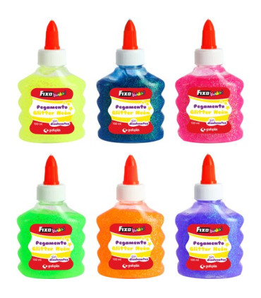 COLA FIXO KIDS GLITTER NEON 100ml SURT