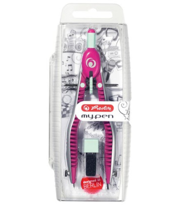 COMPAS HERLITZ MY.PEN CON BIGOTERA PURPU
