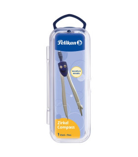 COMPAS PELIKAN METALICO CON TUBO MINAS