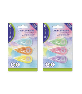 CORRECTOR CINTA BISMARK PASTEL 5x5 m B/3