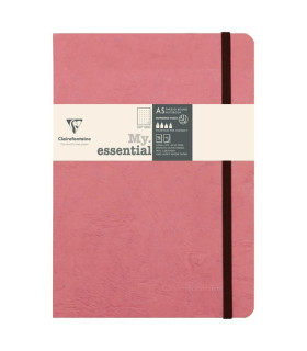 CUADERNO CF. COSIDO A5 96h DOT ROSA