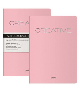 CUADERNO DOHE CREATIVE A4 ROSA
