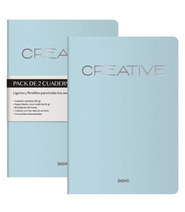 CUADERNO DOHE CREATIVE A4 TURQ.