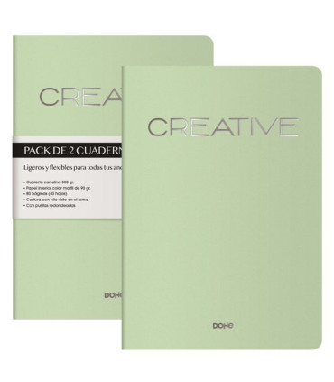CUADERNO DOHE CREATIVE A4 VERDE