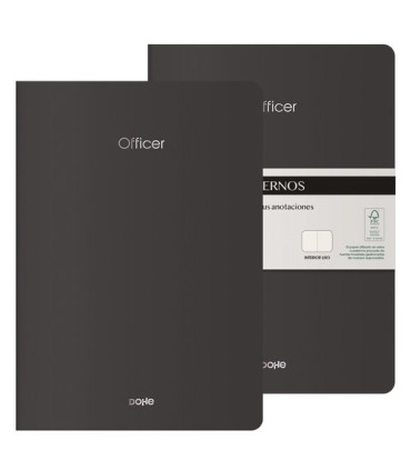 CUADERNO DOHE OFFICER A4 NEGRO