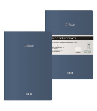 CUADERNO DOHE OFFICER A5 AZUL
