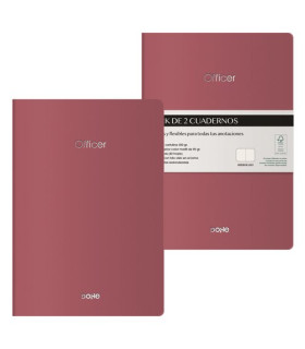CUADERNO DOHE OFFICER A5 BURDEOS