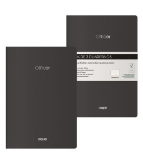 CUADERNO DOHE OFFICER A5 NEGRO