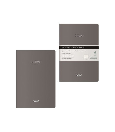 CUADERNO DOHE OFFICER A6 GRIS