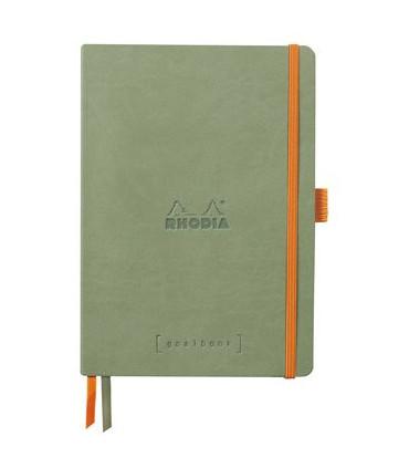 CUADERNO RHODIA CELADON A5 120h DOTS