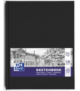 BLOC DIB. OXFORD ESBOZO A4 96h NEGRO