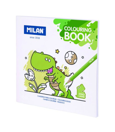 CUAD. COLOREAR MILAN DINO LAND