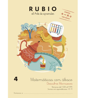 CUADERNO RUBIO A4 MATEMATICAS ABACO 4