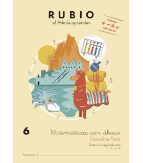CUADERNO RUBIO A4 MATEMATICAS ABACO 6
