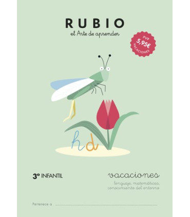 CUADERNO RUBIO A4 VACACIONES 3º ED. INF.