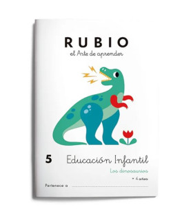 CUADERNO RUBIO A5 EDU. INF. 5 LOS DINOS
