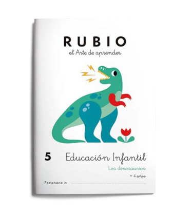 CUADERNO RUBIO A5 EDU. INF. 5 LOS DINOS