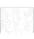 CUADRO NIEFENVER MOD.FLORES PACK DE 6