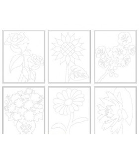 CUADRO NIEFENVER MOD.FLORES PACK DE 6
