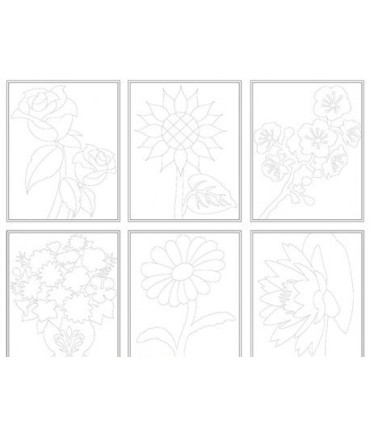 CUADRO NIEFENVER MOD.FLORES PACK DE 6
