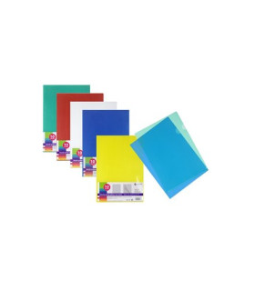DOSS.ANG.RECT.CARCH.PP 130µ A4 AZ P/10
