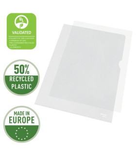 DOSSI.ANG.RECT.ESSEL.PVC Fº TR P/100
