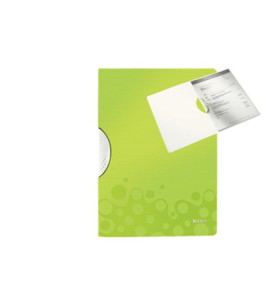 DOSSIER CLIP LEITZ WOW 30h VERDE MET.