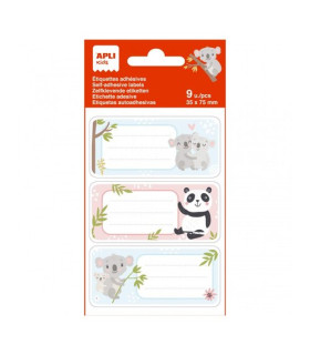 ETIQUETA ESCOLAR APLI 75x35 KOALAS B/9